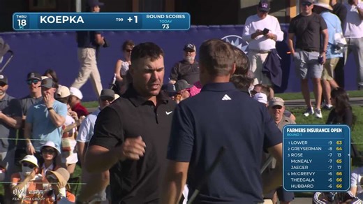 Brooks Koepka | Round 1 | 18th hole | Shot 4 | 2026 Farmers