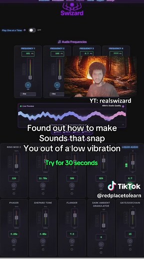 Figured out how to make sounds that snap you out of a low vibration | ear ringing sound effect