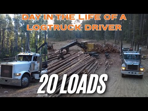 A Day in the Life of a logtruck driver