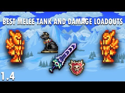 Terraria Mastermode 1.4 - Endgame Melee Tank and Highest Damage Loadout | Terraria's Journey's End