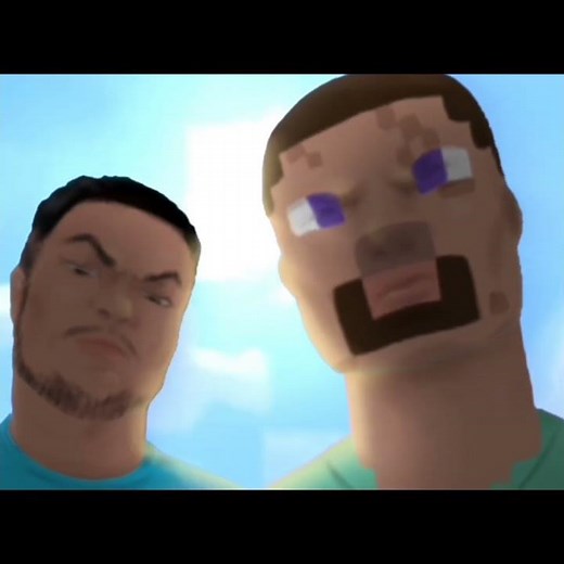 Minecraft Skin suit Steve and Real Steve Animation Golw up #minecraft #invincible
