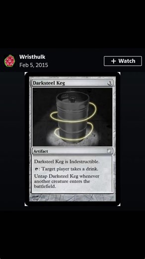 @mtg.pukemoth on Instagram: "Custom Card a Day 109: Darksteel Keg. Please excuse the detour, I was going through memory lane on some posts I did years ago on DeviantArt. Background, I made a "boozecube" with my friends which was a "Beerfest" magic set. I turned mtg into a drinking game with my friends. We only drafted it once. Anyway, Ill be posting these for the next couple days then will get back to Star Wars for a little longer - then moving onto something else! You could stay with Star Wars 