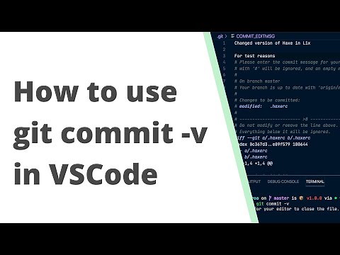 How to write commit messages in VS Code