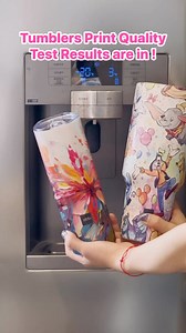 Well THAT was an experiment test of the tumblers print quality produced by our 360 Rotary UV Printer. Let’s take an up-close look at the printing resistant to temperature changes, From -20C up to 100C. Here we go! | MT Digital Industry