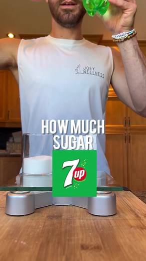 How Much Sugar in 7UP? #sugar #suga #soda #pop #7up #health #awareness #nutrition #wellness | Joey Wellness