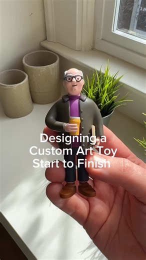 Collectable Art Toys on Instagram: "About a year ago now or it longer we Greg a custom toy 🤔 Designing a custom art toy start to finish. 2d sketch to 3D model to resin art toy. Would you like one? We now have a few Custom Art Toy"