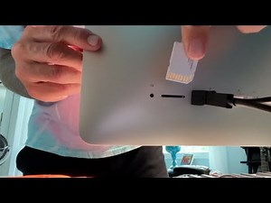How to remove microSD card from Camera and install into adapter and upload to iMac