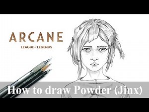 How to draw Powder (Jinx) | arcane