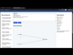SQL Query Plan Analyzer and Visualization Tool.