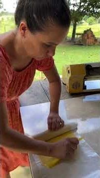 Handmade Pasta Perfection 🍝 | Traditional Dough Rolling Machine in Nature 🌿 #food #foodlovers