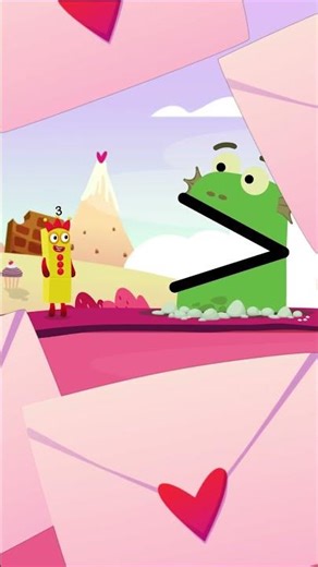 Numberblocks Learn To Make Valentine Magic Run | Numberblocks World