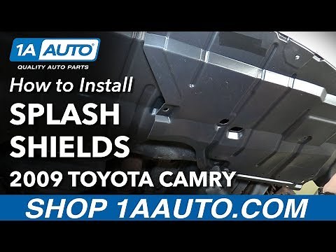 How to Replace Front Lower Engine Splash Shields 07-10 Toyota Camry