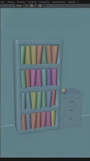 Procedural Bookshelves in Blender for Beginners (Fast & Realistic)