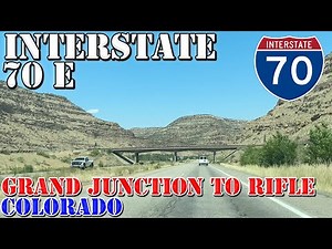 I-70 East - Grand Junction to Rifle - Colorado - 4K Highway Drive