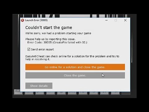 [WORKS IN 2025] FIX EASY ANTI CHEAT ERROR 30005 (CREATEFILE FAILED) *STILL WORKS*