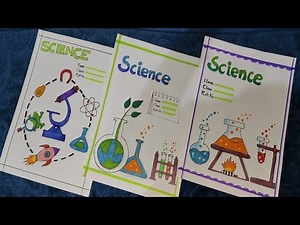 Easy project front page, Easy cover page idea, Easy boarder design, Science project front page.