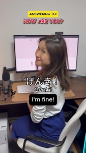 Answering to "How are you?" in Japanese! For more 🇯🇵 follow me 👉 @japanesewithhikari #nihongo #studyjapanese #japaneselanguage #元気 | Japanese With Hikari