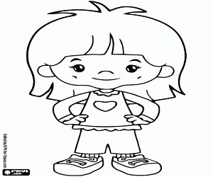 Daniela, a friend of Chloe coloring page printable game