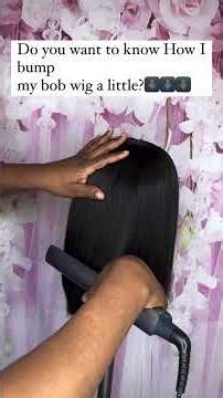 Here is how I bump my wig a little: I start from the middle as seen in the video I style towards the