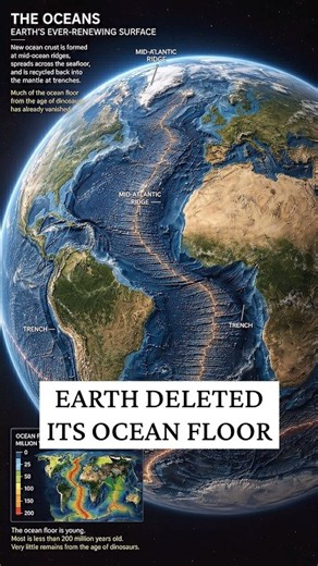Most of Earth’s Ocean Floor Is Younger Than the Dinosaurs