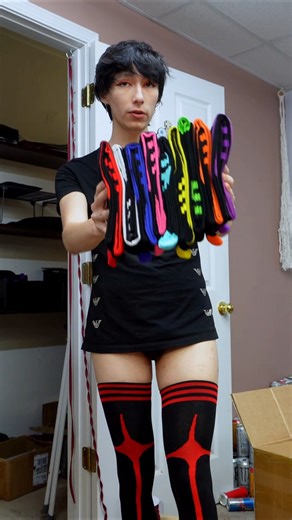 rainbow thigh highs! :3 #femboy #fashion #clothing #lgbtq #thighhighs