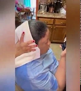 Transforming my daughter's hair from GRAY to OMBRÉ and SILK PRESS... #naturalhair #hairdye #haircolor #highlights #silkpress #blackhair #africa #darknlovely #clairol #suave #usa #ombrè #blackhairstyles | REAL LIFE with Al and Chelle