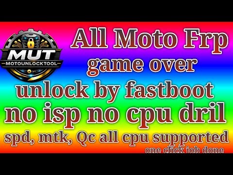 Moto Frp game over || all moto frp unlock best credit tool all model supported finaly mot frp gone
