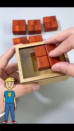 Cómo colocar piezas cuadradas en la caja del rompecabezas