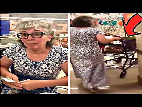 This Insane Karen, Assaults A Black Customer With Her Shopping Cart