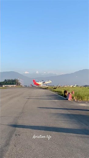 Shree Airlines Bombardier Dash Q400 taking off at TIA. #aviation #nepal #shorts #planespotting #fyp