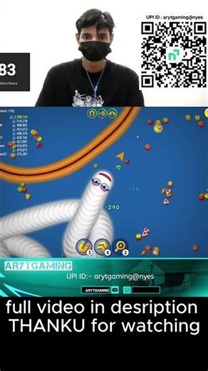 2200000 OR 22 Lakhs score #gaming #games #wormszone