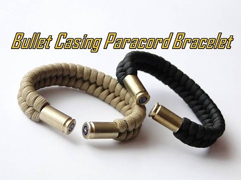 How to Make a Bullet Casing Paracord Bracelet- Fishtail Knot #paracord