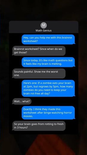 Zombie Math Madness: Brainrot Worksheet Woes