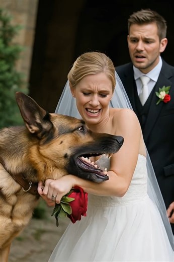 During the wedding, the dog suddenly bit the bride’s hand: when the groom understood why the dog did it, he canceled the wedding 😱😱 That day was supposed to be perfect: flowers, music, guests in elegant suits, and the bride’s sparkling white dress. The groom looked happy, beside him his loyal dog Roy, whom he had trained to accompany him everywhere. Roy was a calm, gentle dog, a true friend whom the man even considered a family member. But the bride clearly did not like Roy. She grimaced when 
