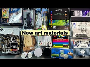 New art 😍 materials unboxing ✨ and review | Best art supplies for every artist....