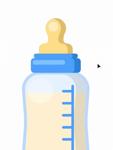 Baby Bottle Illustration in Adobe Illustrator