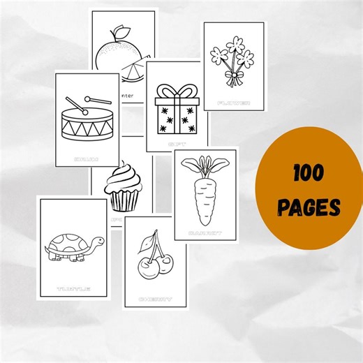 Kids Printable Coloring Pages, Fun Activity (digital Download) - Etsy