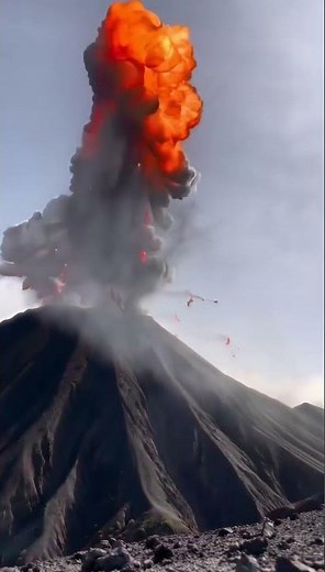 Volcano eruption