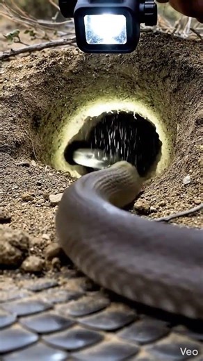 “Into the Hidden Earth: POV of a Burrowing Thread Snake” #micro #tinycamera #wildlifephotography