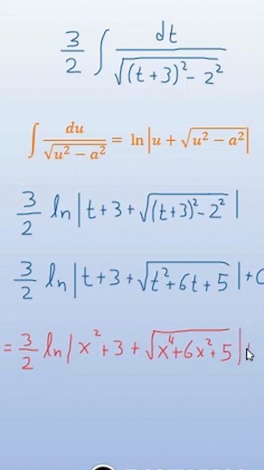 4.8K views · 125 reactions | Calculemos la Integral de la siguiente Función Racional que también una Función Radical en el Denominador, mediante el cambio de diversas variable y posteriormente aplicar una de las fórmulas de Integración Inmediata. #matemática #INTEGRALES #educacion #cálculointegral #analisismatematico | Aprende Matemáticas Fácilmente | Facebook