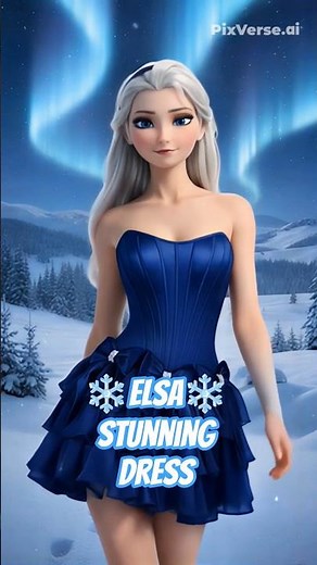 Elsa's new dress! 🔥❄ You MUST see this Frozen Elsa Video