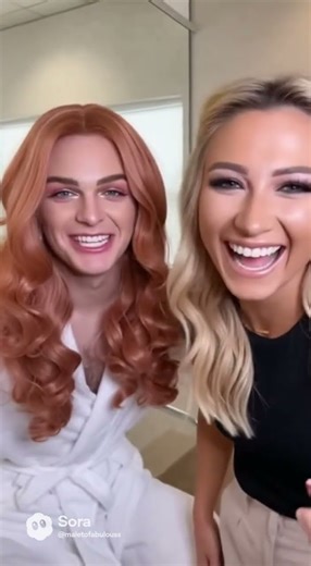 I did my BF a Disney Princess Makeover #mtf #transformation #genderswap #makeup TGTF #boytogirl AI