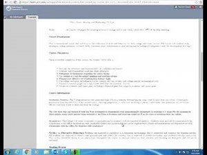 Sample Course Syllabus