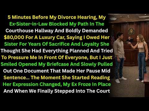 5 Minutes Before My Divorce Hearing MyEx-Sister-in-Law Blocked My Path In The Courthouse Hallway And