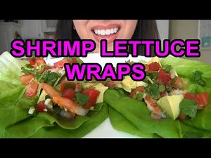 SassEsnacks ASMR: Shrimp Lettuce Wraps (Making & Eating) | Relaxing Eating Sounds