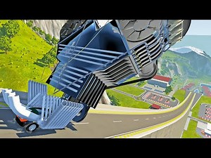 Which Automation Mod Can Fly The Furthest On Car Jump Arena? PART 29 - BeamNG Drive Mods