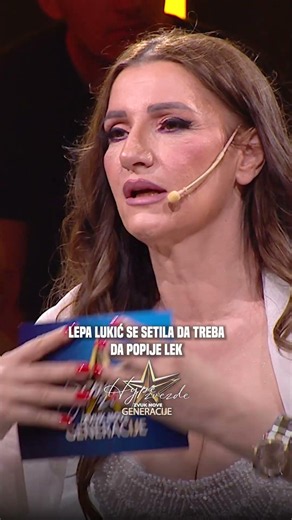 Lepa Lukić se setila da treba da popije lek #hypezvezde #lepalukic #miraskoric