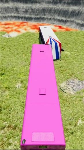 Bus vs Lava! 🔥🚍Epic Bus Crash! 💥🚌Cars vs Lava Pit! Crazy Lava Crash!