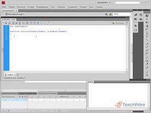 Пишем функцию в Adobe Flash CS4 (37/42)