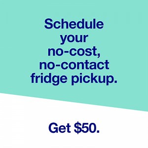 3.7K views · 120 reactions | Recycle your old, working fridge or freezer with us. We’ll pick it up, safely recycle it, and give you a $50 thank you. | National Grid | Facebook